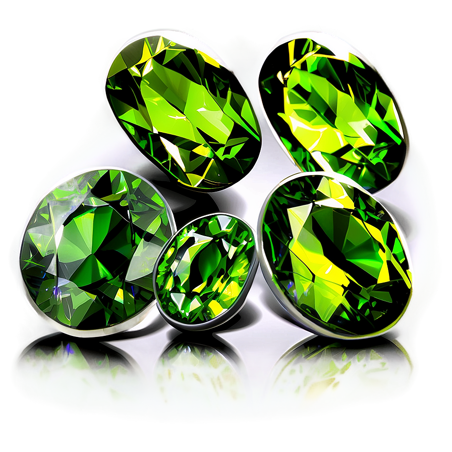 Peridot Gemstone Array Png Etu2