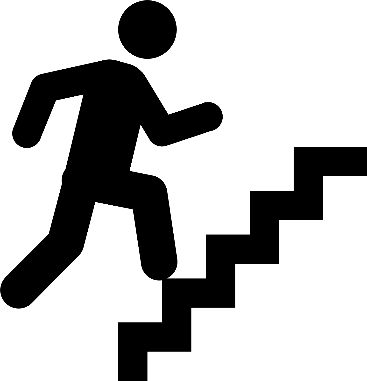 The Icon For 'wakeup Hill On Stairs - Transparent Background Stair Icon Png, Png Download PNG image with a transparent background, free high-resolution download
