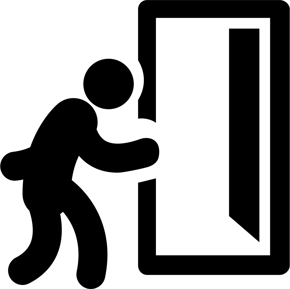 Transparent Exit Door Png - Walking Out The Door Clipart, Png Download PNG with transparent background