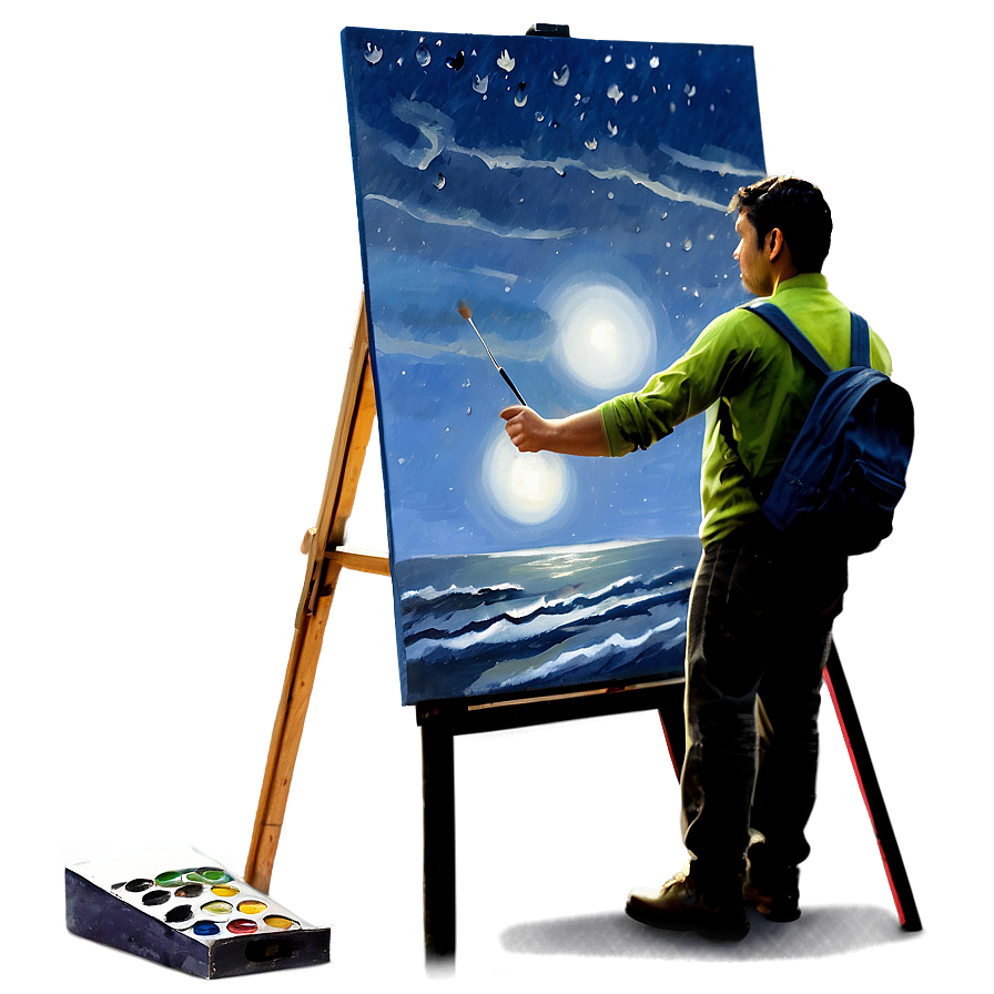 Person Painting Png Hsx