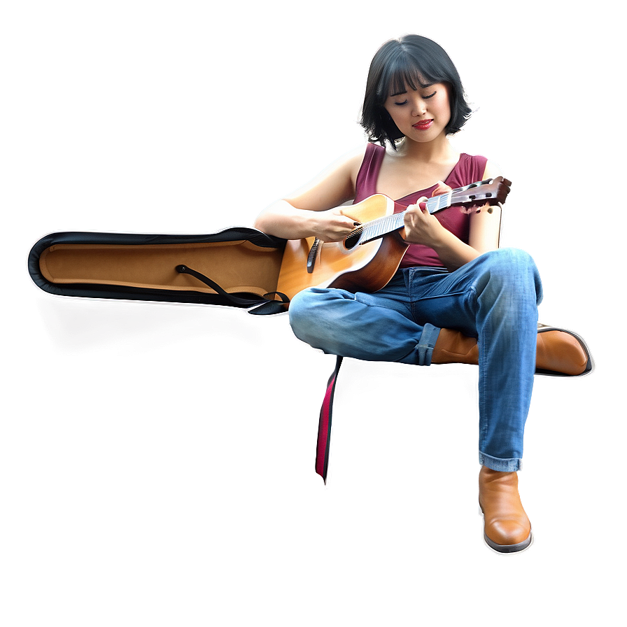 Person Playing Guitar Png 80