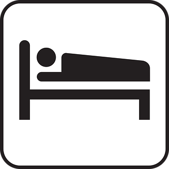 Person Sleeping Sign PNG with transparent background