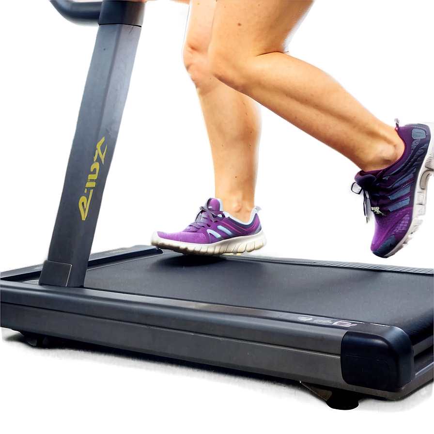 Person Walking On Treadmill Png Xqr