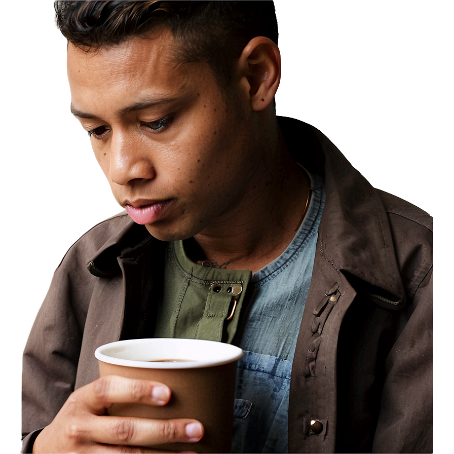 Person With Coffee Png 32