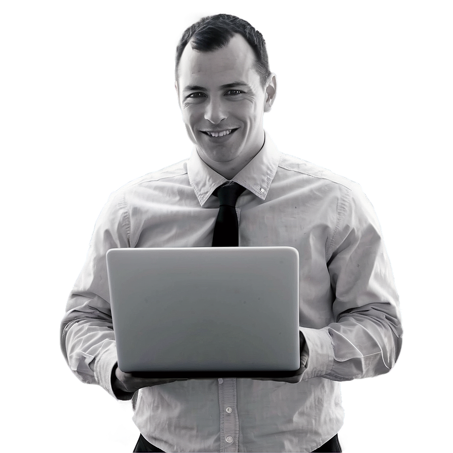 Person With Laptop Png 48