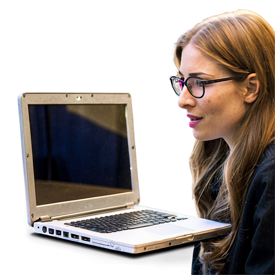 Person With Laptop Png 92