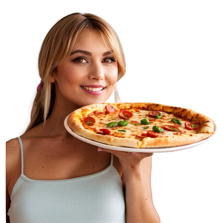 Person With Pizza Png Ucw57