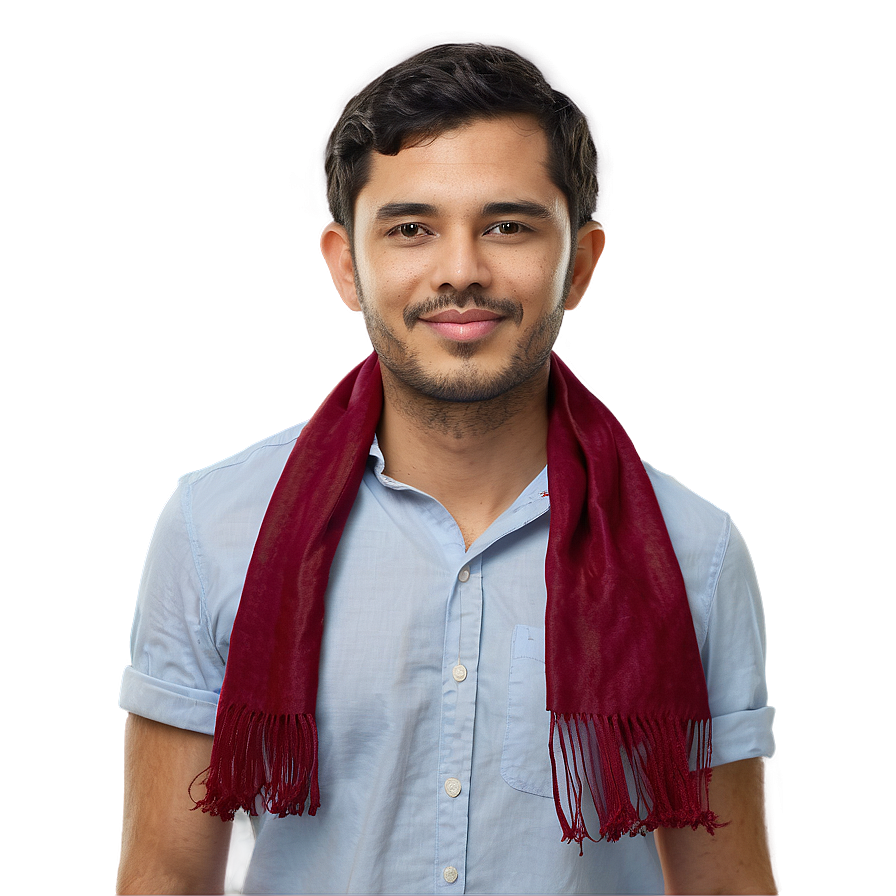 Person With Scarf Png Kod