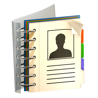 Personal Profile Document Icon PNG with transparent background