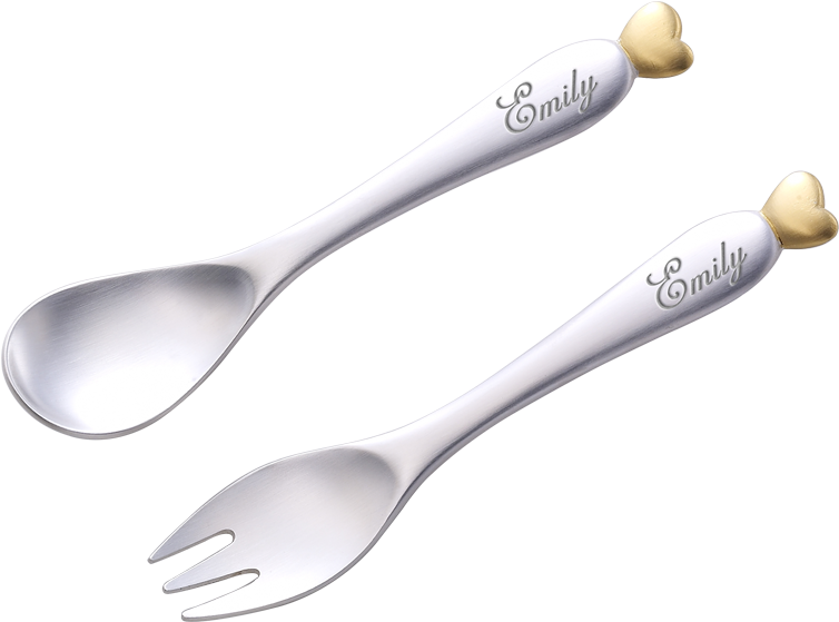 Personalized Emily Forkand Spoon Set