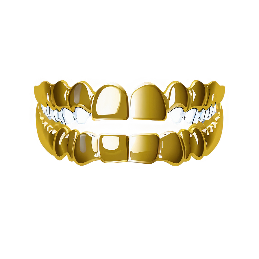 Personalized Gold Grillz Png 24