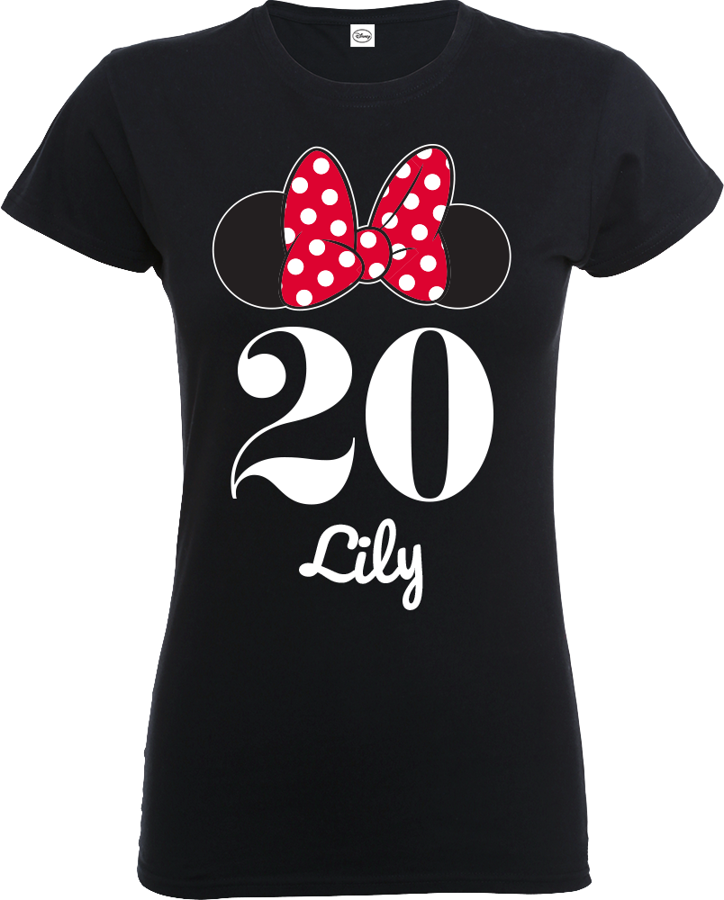 Personalized Minnie Bow Birthday Shirt Design