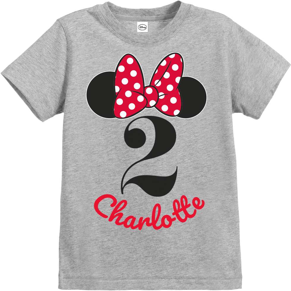 Personalized Minnie Mouse Birthday Shirt