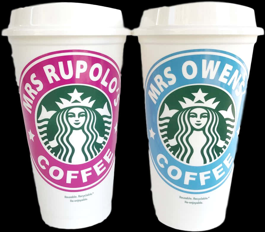 Personalized Starbucks Cups Teachers, HD Png Download PNG with transparent background