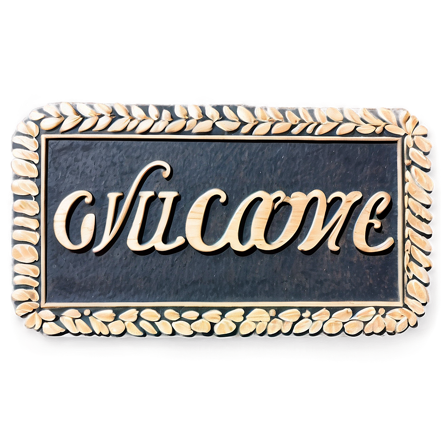 Personalized Welcome Mat PNG lvv39 PNG with transparent background