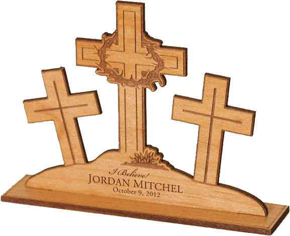 Engraved Wooden Cross Gift - Cross, HD Png Download PNG with transparent background
