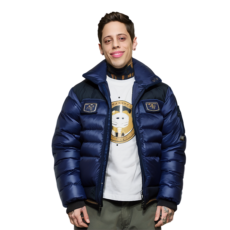 Pete Davidson In Winter Coat Png 19