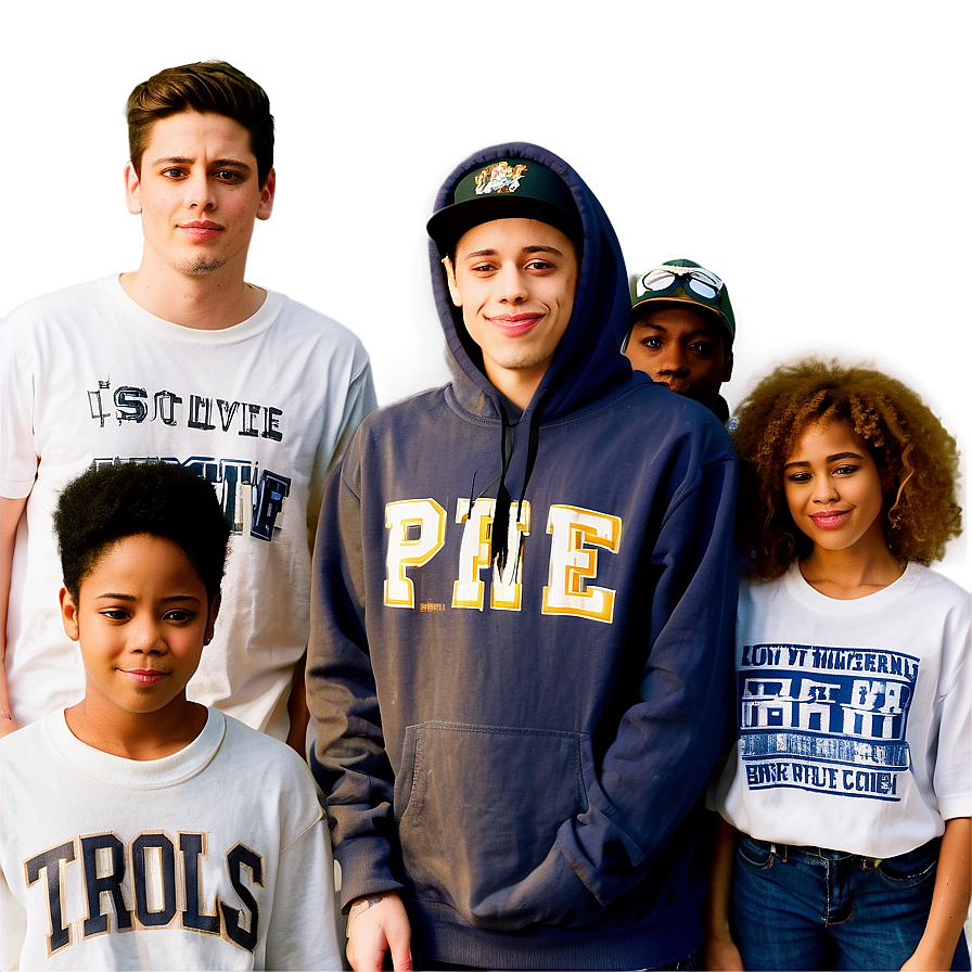 Pete Davidson With Cast Members Png 06252024