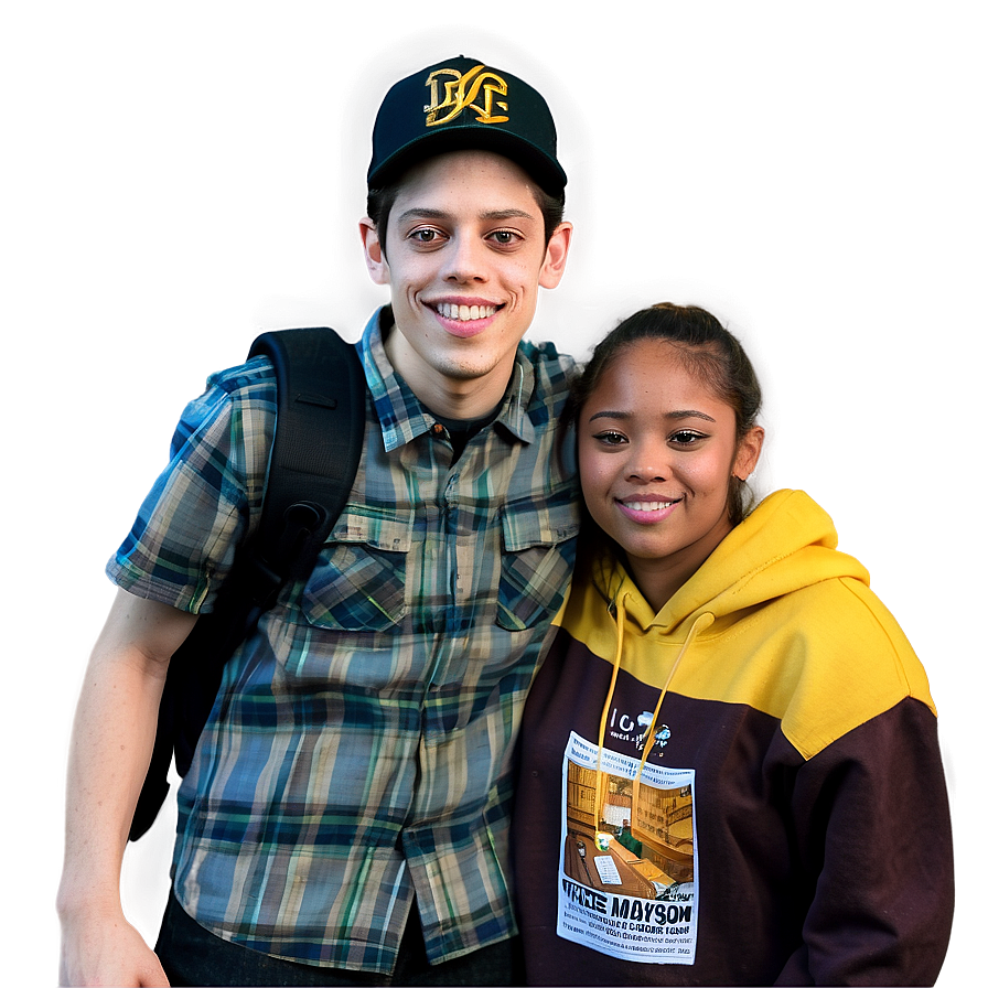 Pete Davidson With Fans Png 27