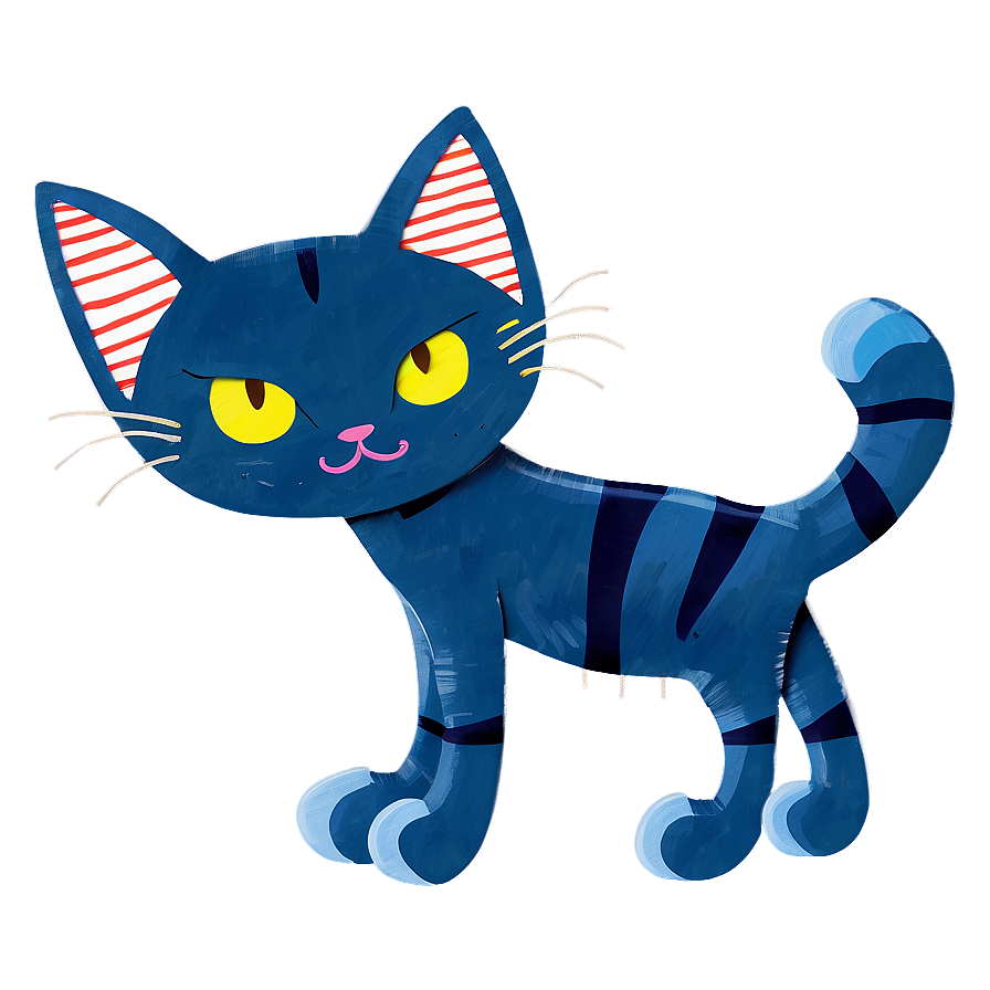 Pete The Cat Illustration Png 05252024