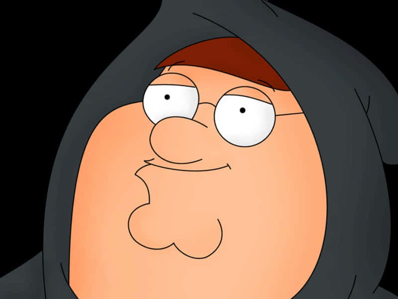 Peter Griffin Close Up Portrait PNG with transparent background