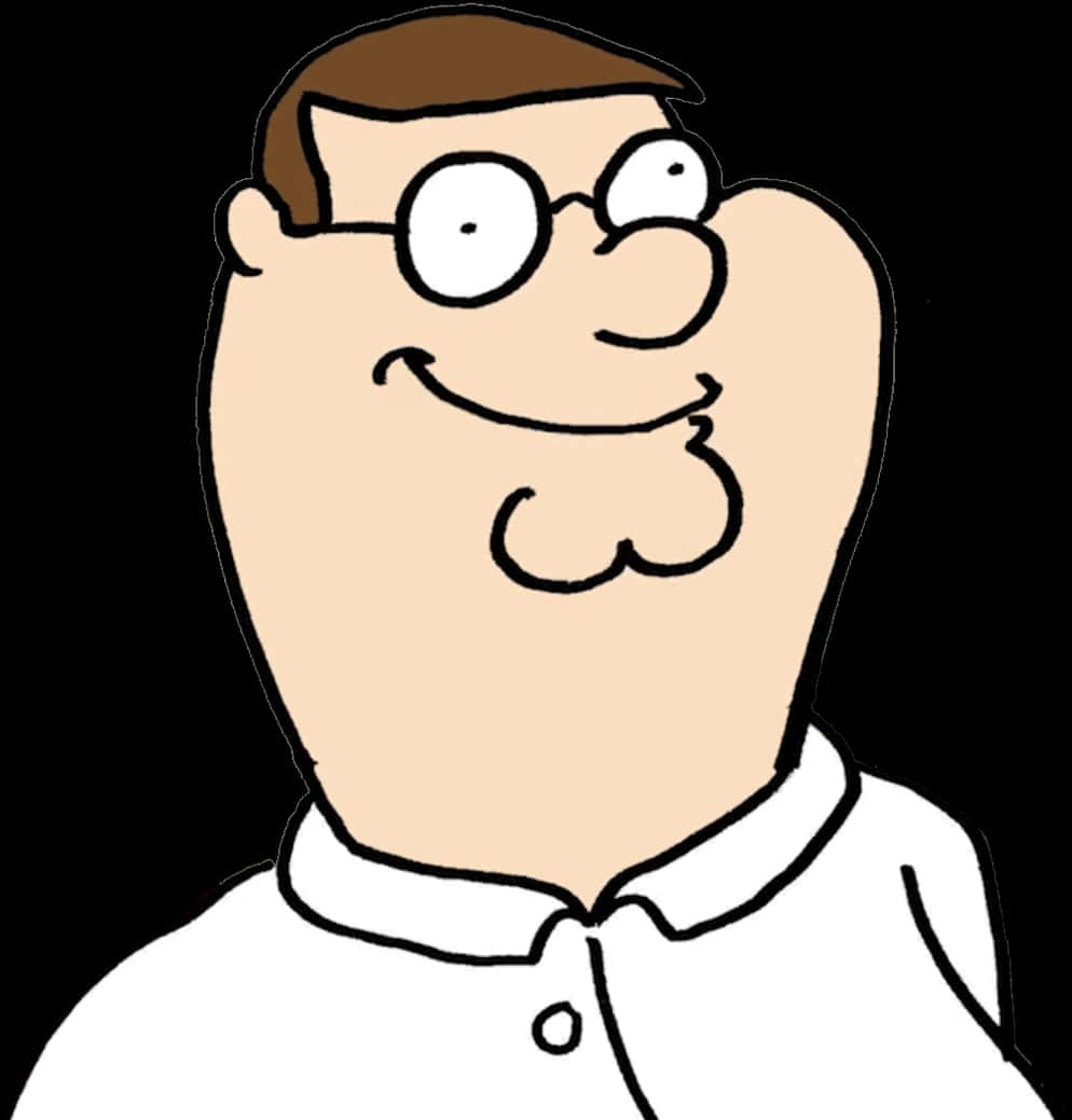 Peter Griffin Portrait PNG with transparent background