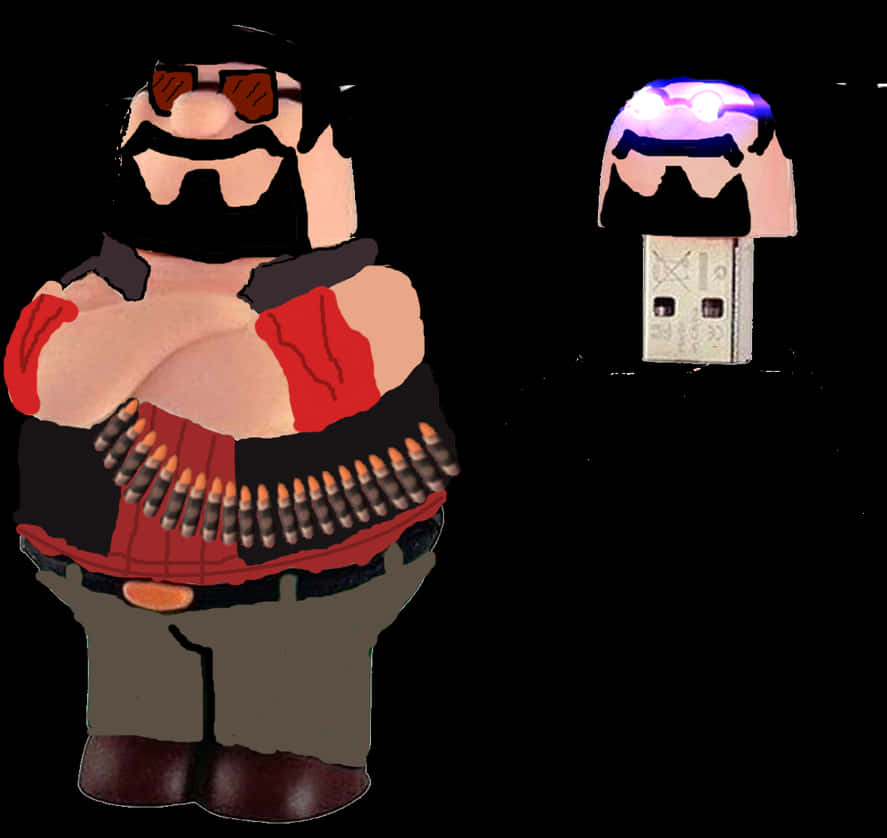 Peter Griffin Team Fortress Mashup PNG with transparent background
