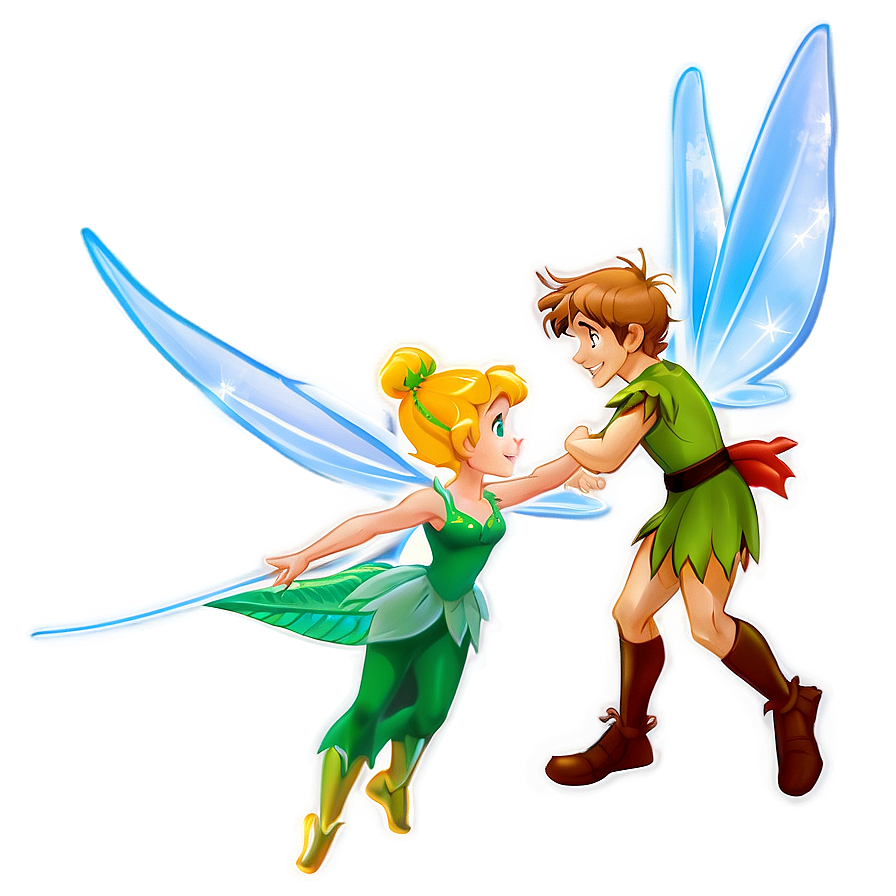 Peter Pan and Tinkerbell PNG eql59 PNG with transparent background