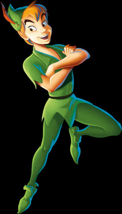 Peter Pan Disney Character PNG with transparent background