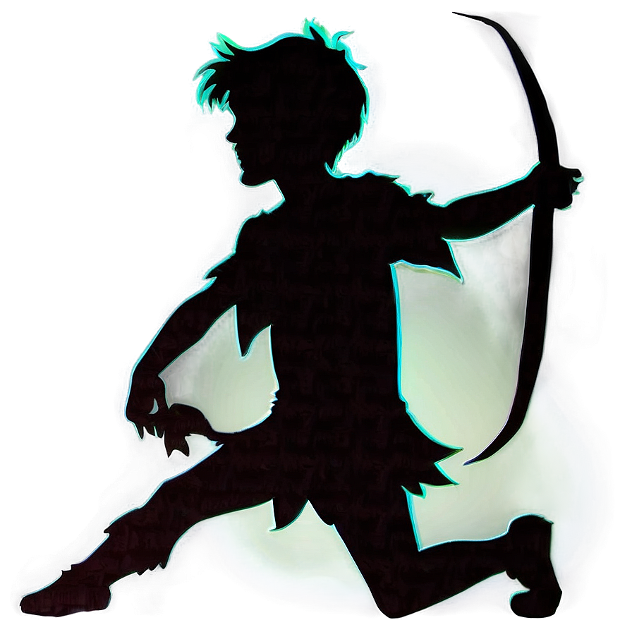 Peter Pan Silhouette PNG 06112024 PNG with transparent background