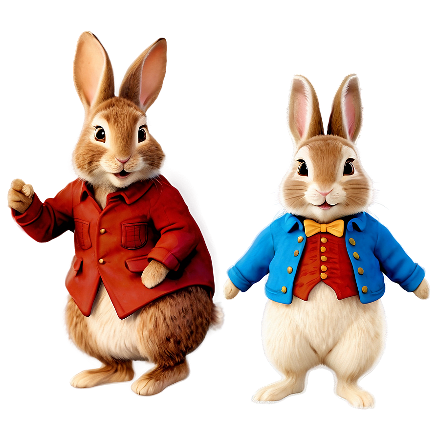 Peter Rabbit And Benjamin Bunny Png 06262024