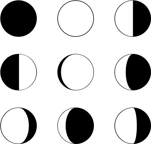 Moon Phase - Moon Phases Vector Png, Transparent Png PNG with transparent background