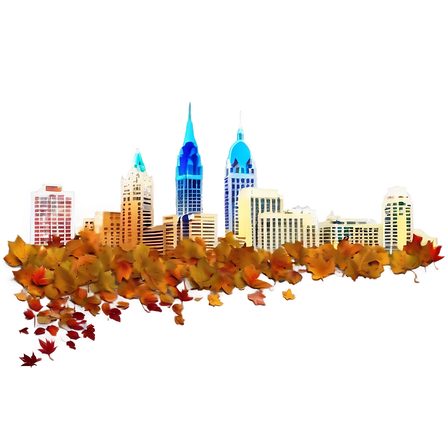 Philadelphia Skyline In Autumn Png Ydx