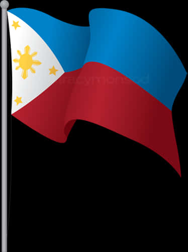 Philippine Flag Waving