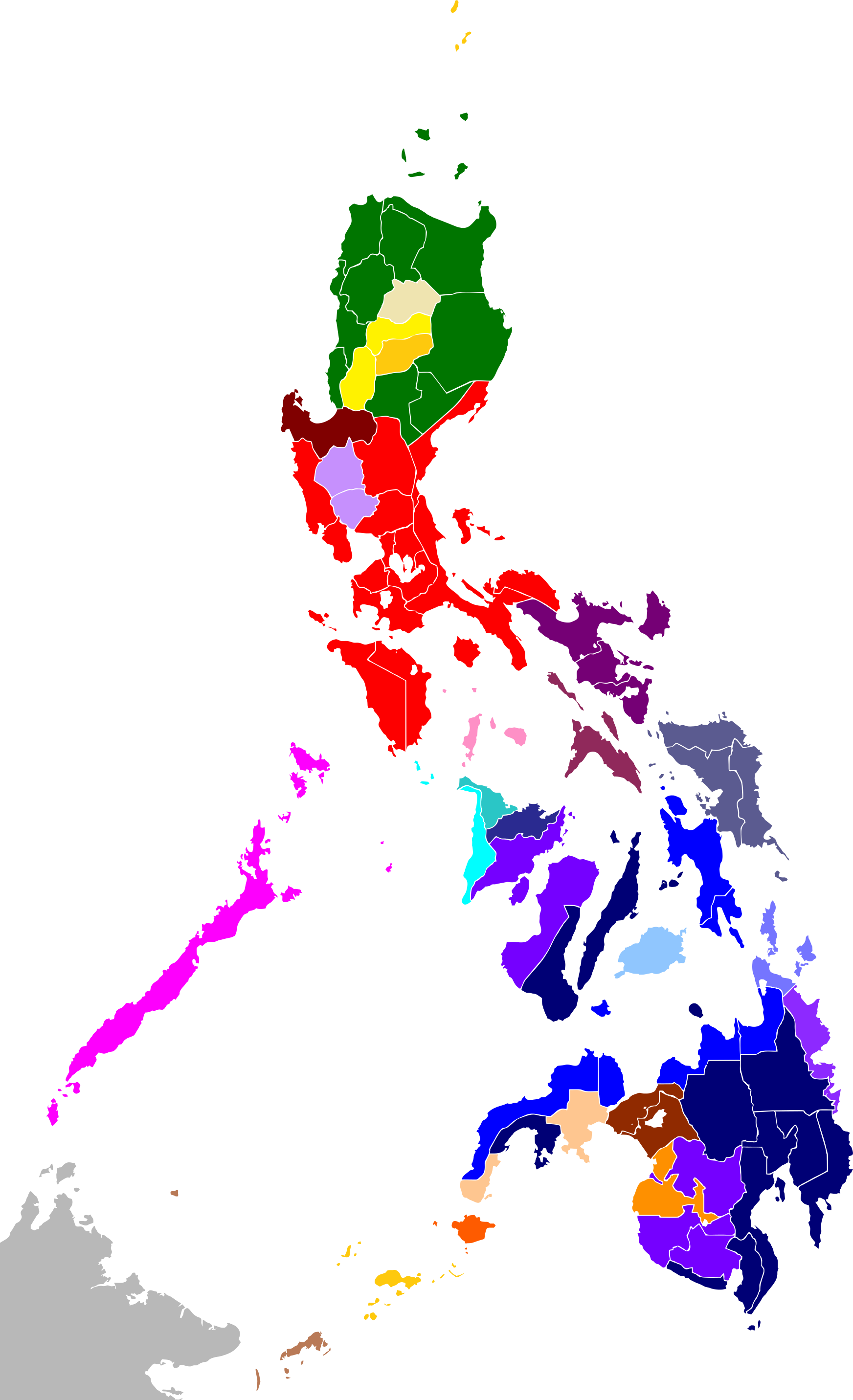 Philippines_ Administrative_ Regions_ Map