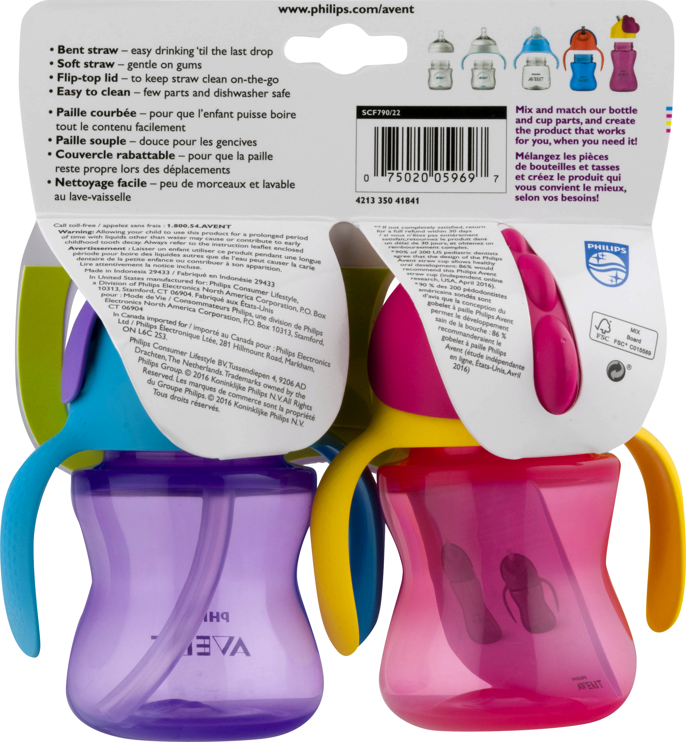 Philips Avent Sippy Cups Packaging