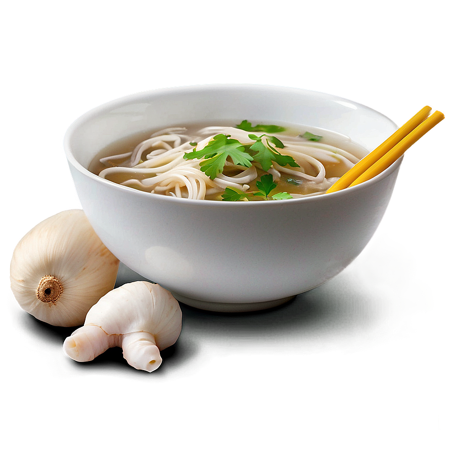 Pho With Thick Noodles Png Kkv87