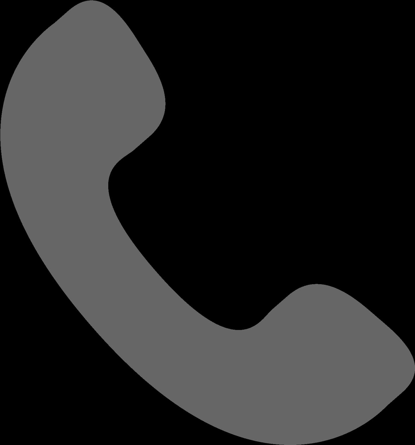 Phone Icon Simple Black