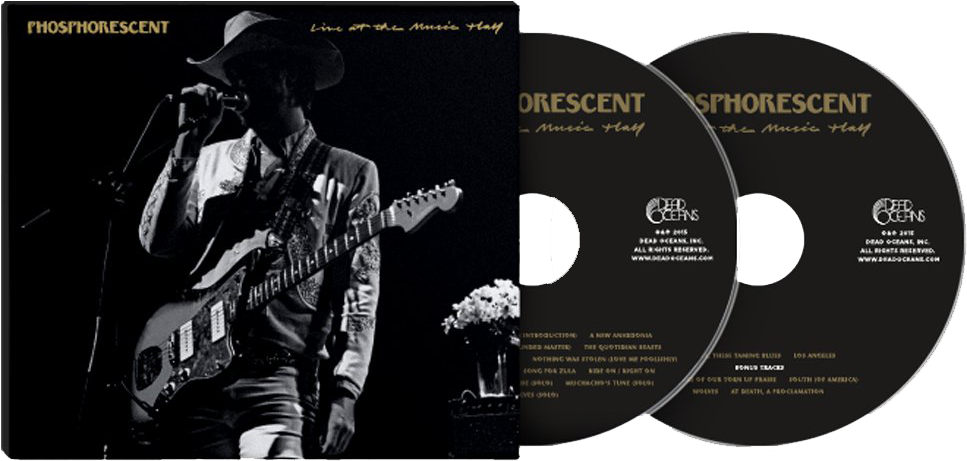Phosphorescent Live Music Performance C D Design PNG with transparent background