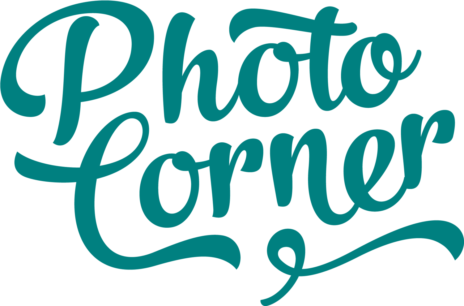 Photo Corner Logo Design PNG with transparent background