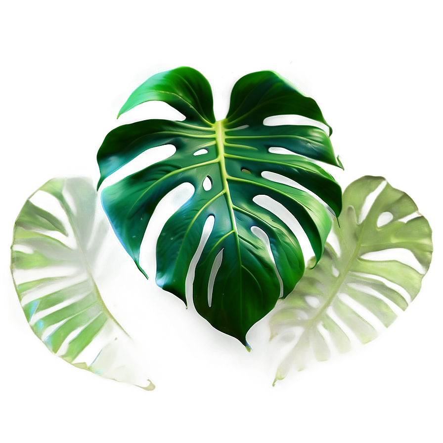 Photorealistic Monstera Leaf Png Bvt