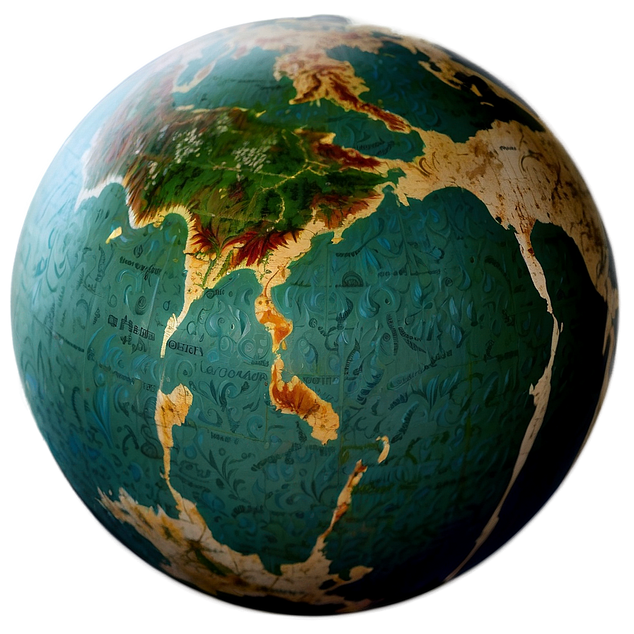 Physical Globe Texture Png Egn