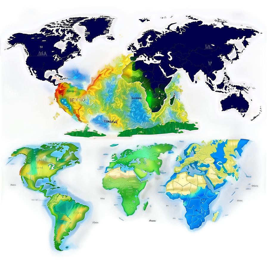 Physical World Map Vector Png 06262024