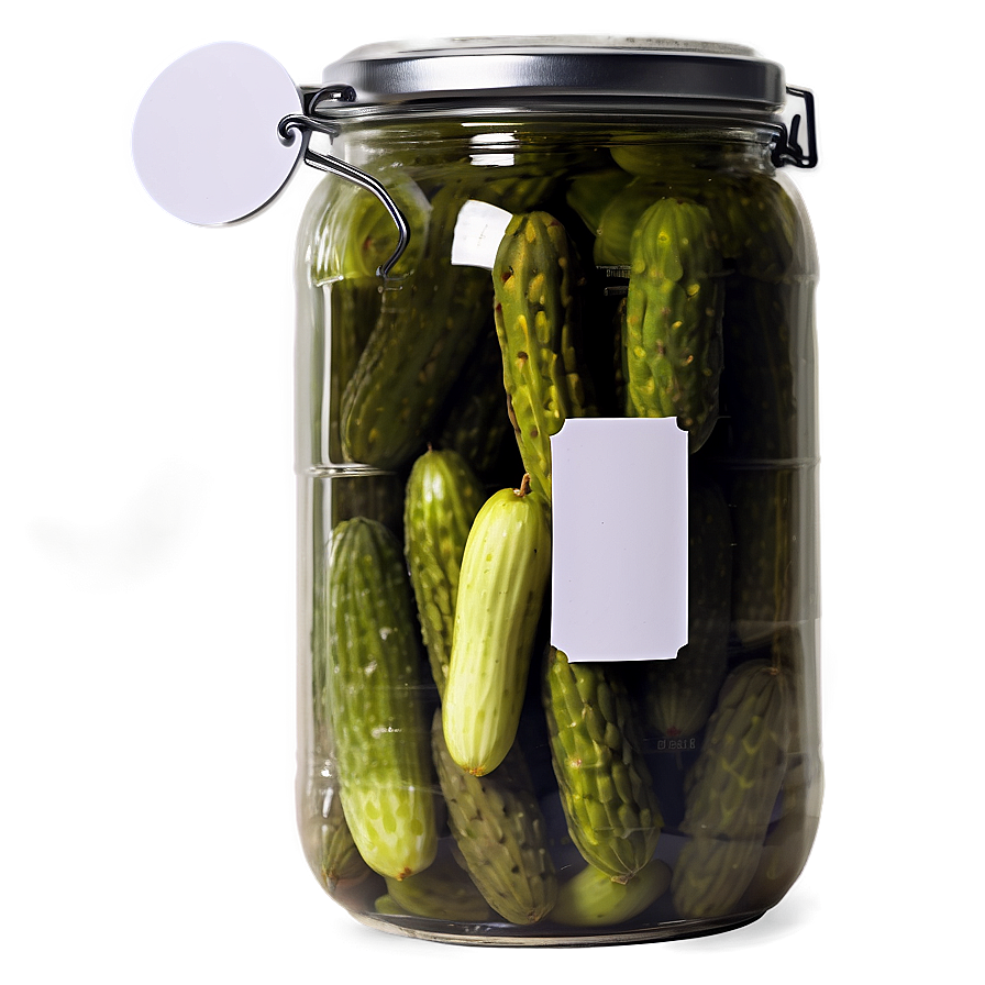 Pickle Jar With Label Png Lxe59