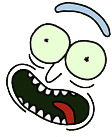 Pickle Rick Face Expression