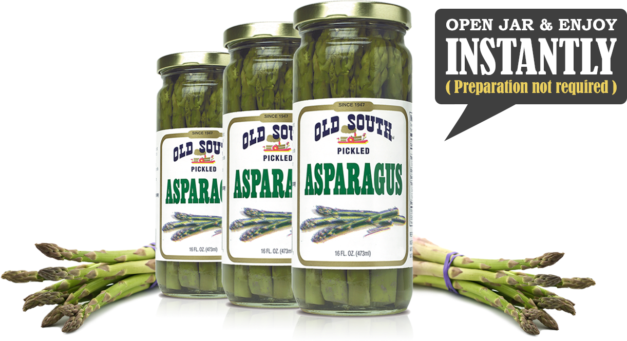 Pickled Asparagus Jarsand Fresh Bunch