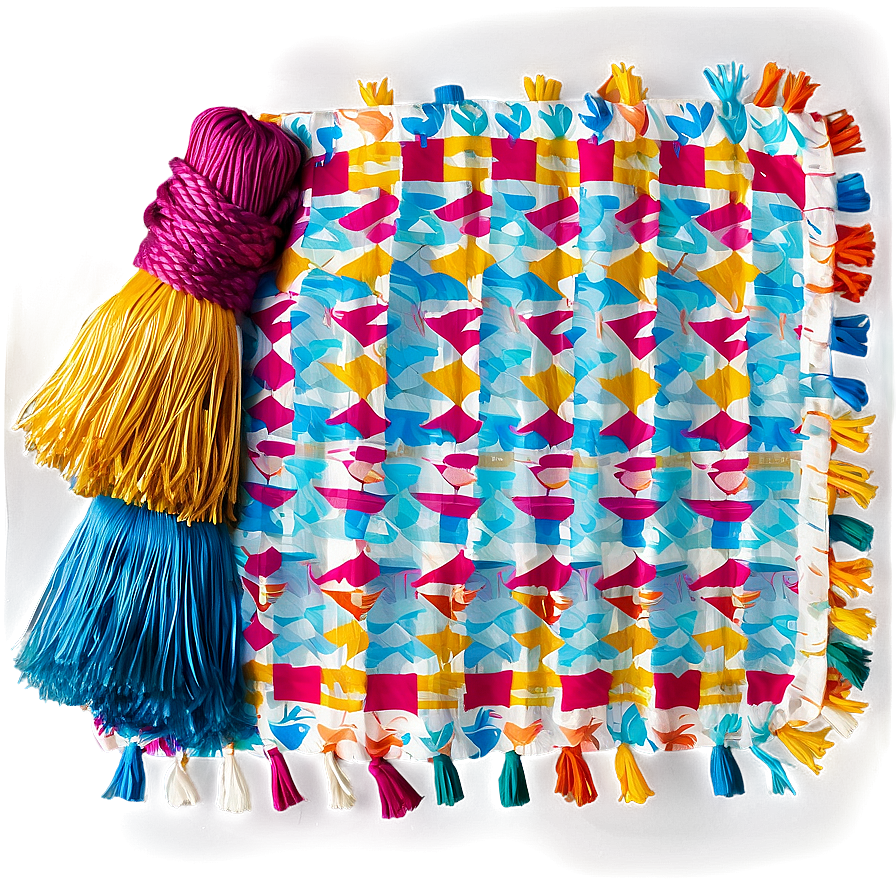 Picnic Blanket With Tassels Png 49