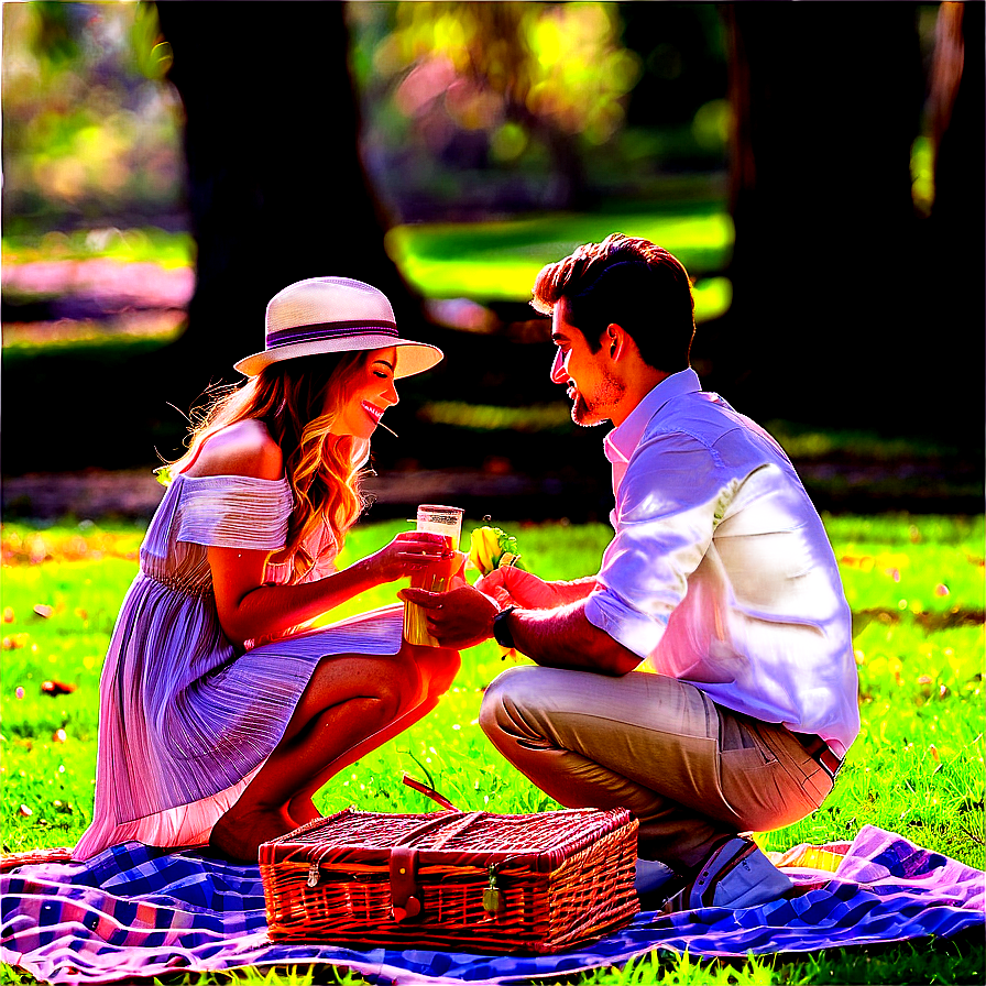 Picnic Date in the Park PNG 32 PNG with transparent background