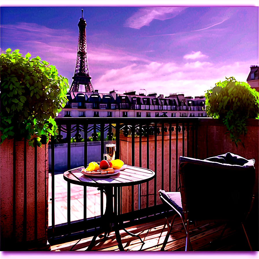 Picturesque Paris Balcony View Png 86