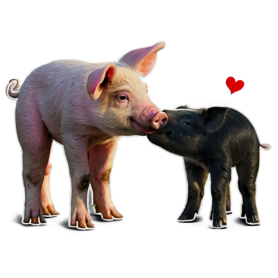 Pig In Love Png 93